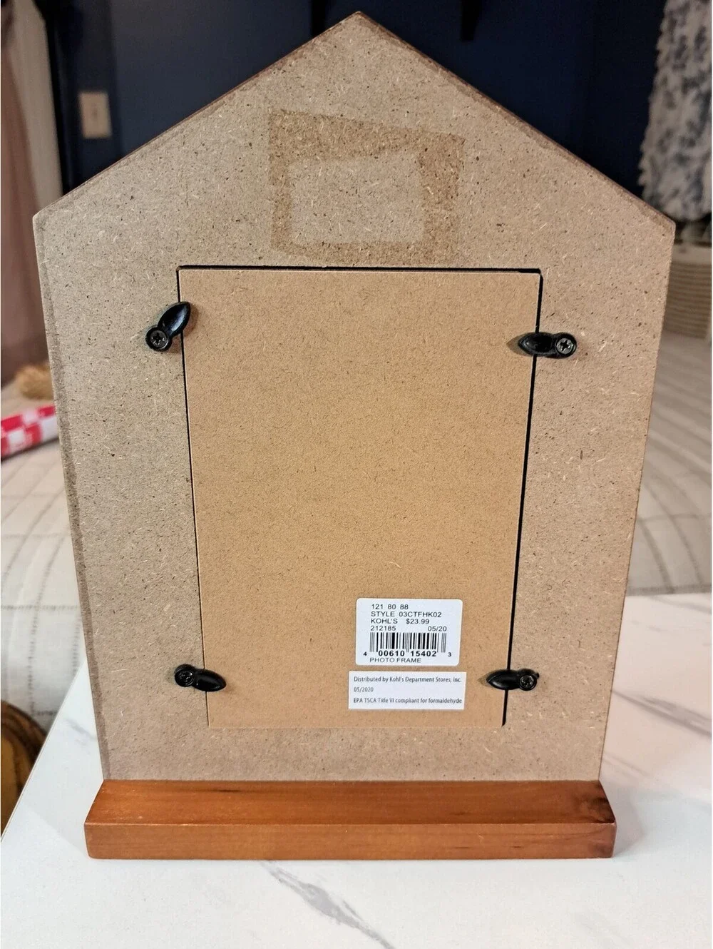 Wooden House-Shaped Thanksgiving 4x6 Photo Frame 